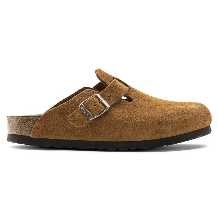 Birkenstock Boston SFB Suede Leather Clog | Mink | Regular Width - Men's 100954 - Image 5